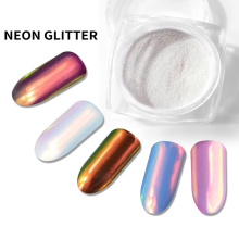 Neon-Pulver für Nagel, Aurora-Pigment, Spiegelpigment